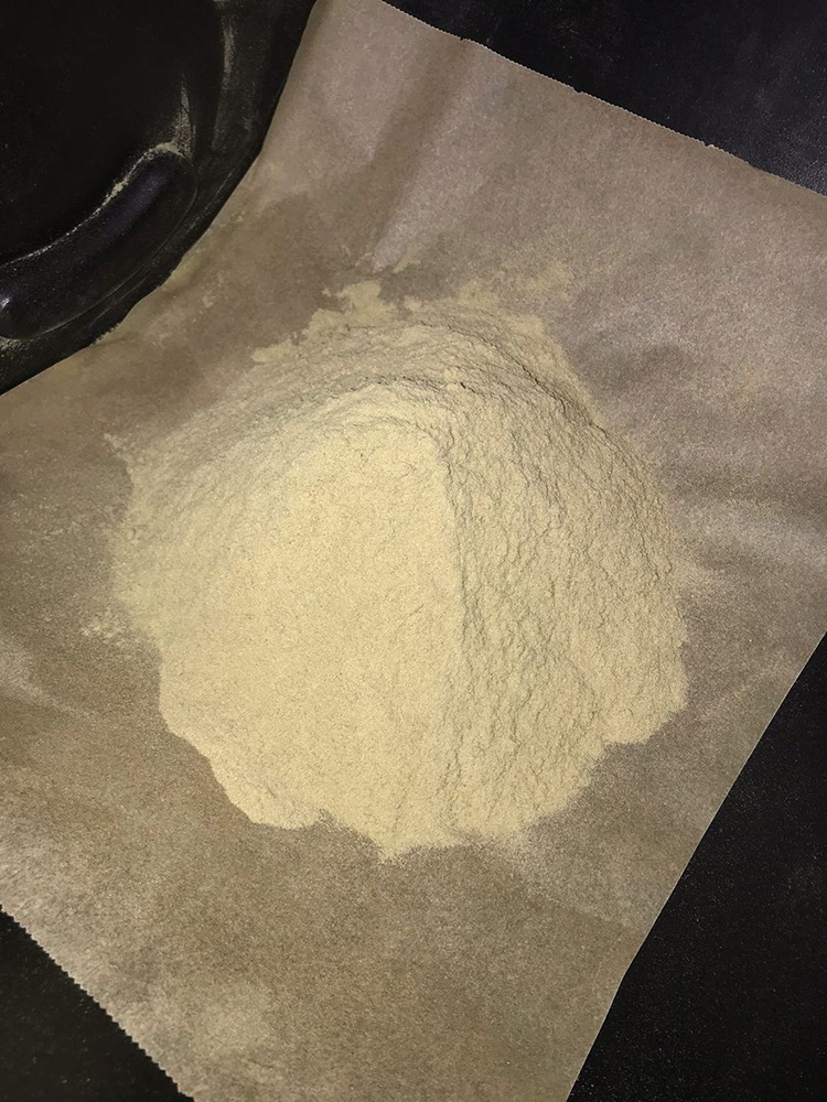 Pile of dry sift to be made into rosin